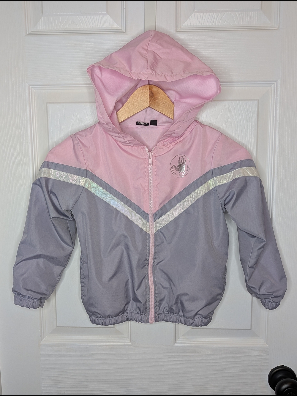 Body Glove Girls Lightweight Windbreaker Hooded Pink Lilac Size 6